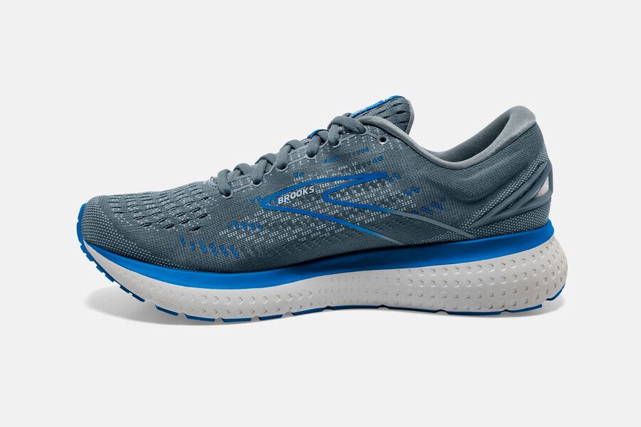 Brooks Running Shoes - Glycerin 19 Road Mens - Grey/Blue - YNE-865719